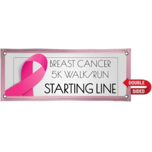 Nylon Double-Sided Banner, 2' x 5' - DY2032