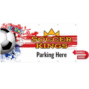 Nylon Double-Sided Banner, 4' x 8' - DY2036