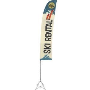 Ascent Blade Single-Sided Sail Sign Flag Kit, 22.5' - DY2010