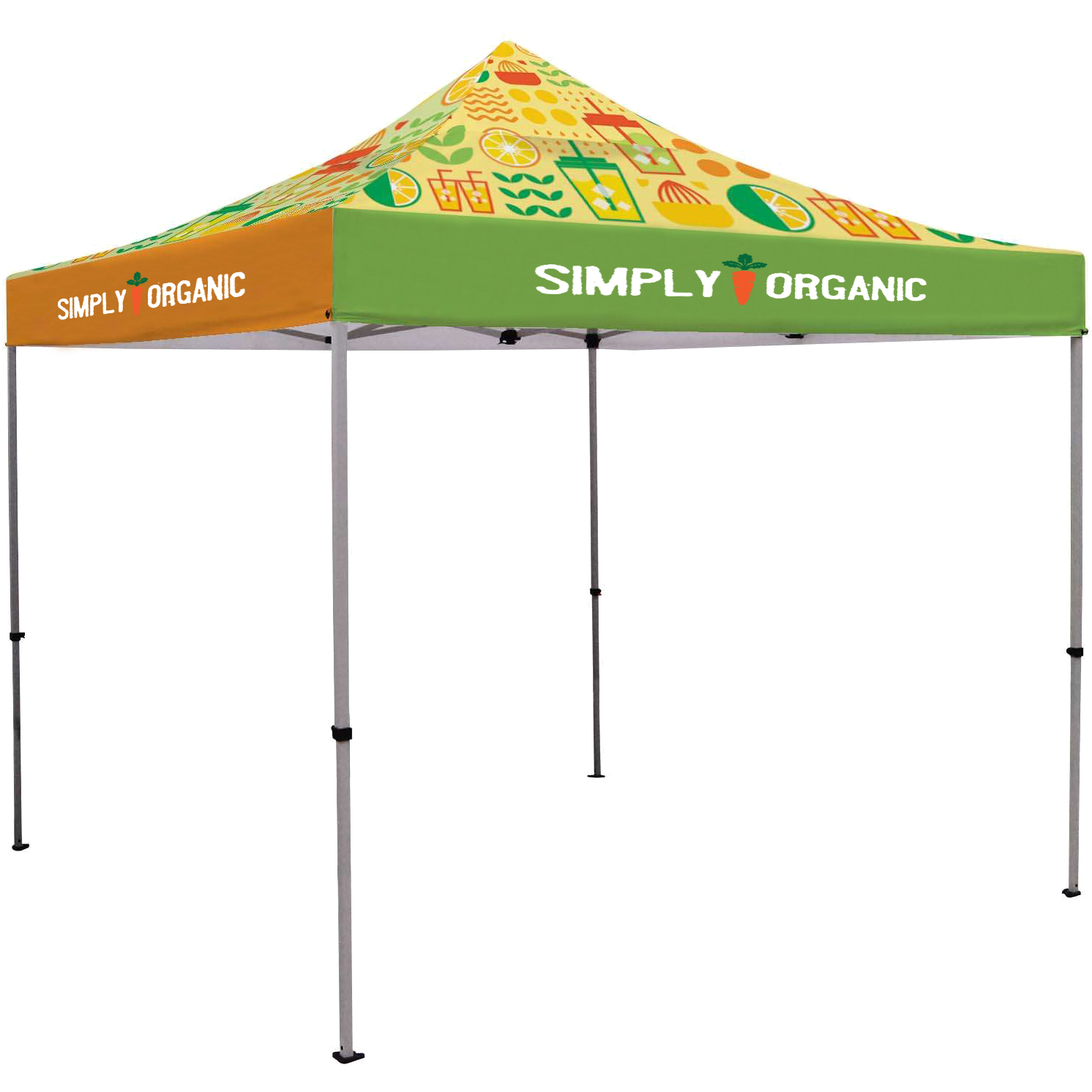Product Photo 1 Deluxe 10' Tent w/ Vented Canopy, Full Color Imprint