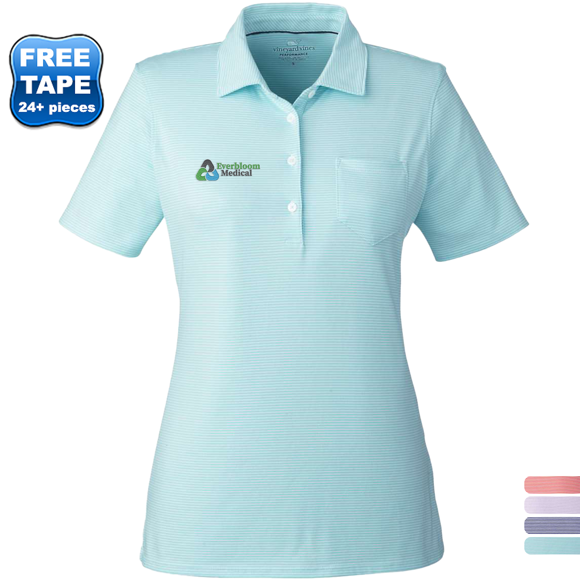 Product Photo 1 Vineyard Vines® Fanshell Tri-Blend Ladies' Polo