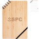 Corner Spiral A5 Bound Journal Book with Bamboo Cover, 6" x 8"
