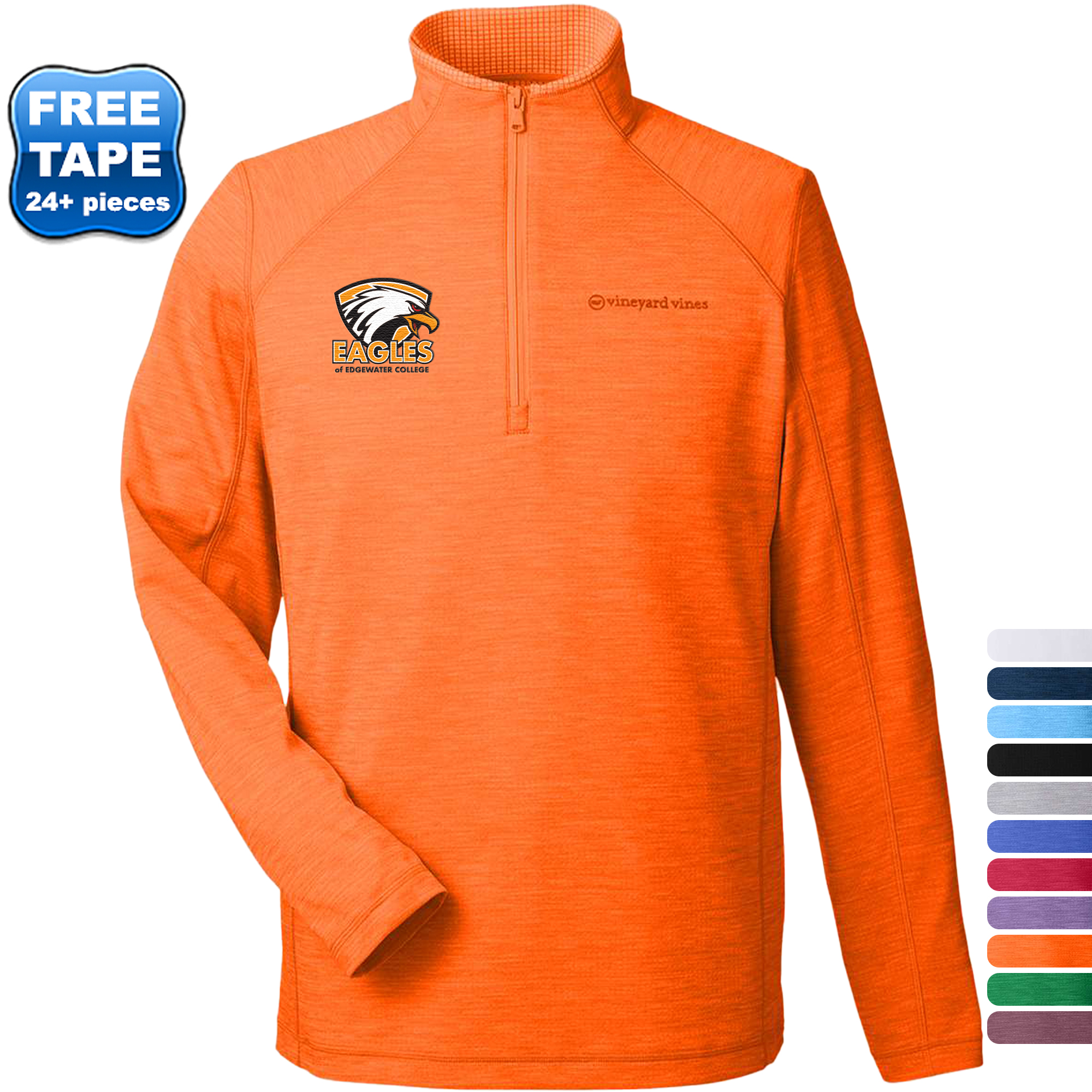 Product Photo 1 Vineyard Vines® Sankaty Polyester Quarter-Zip Men's Pullover