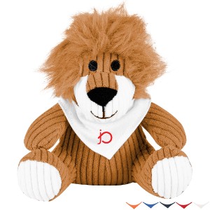Rory Corduroy Plush Lion w/ Bandana, 6" - HT6915