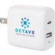UL Listed 20W Dual USB-A & Type-C Wall Charger