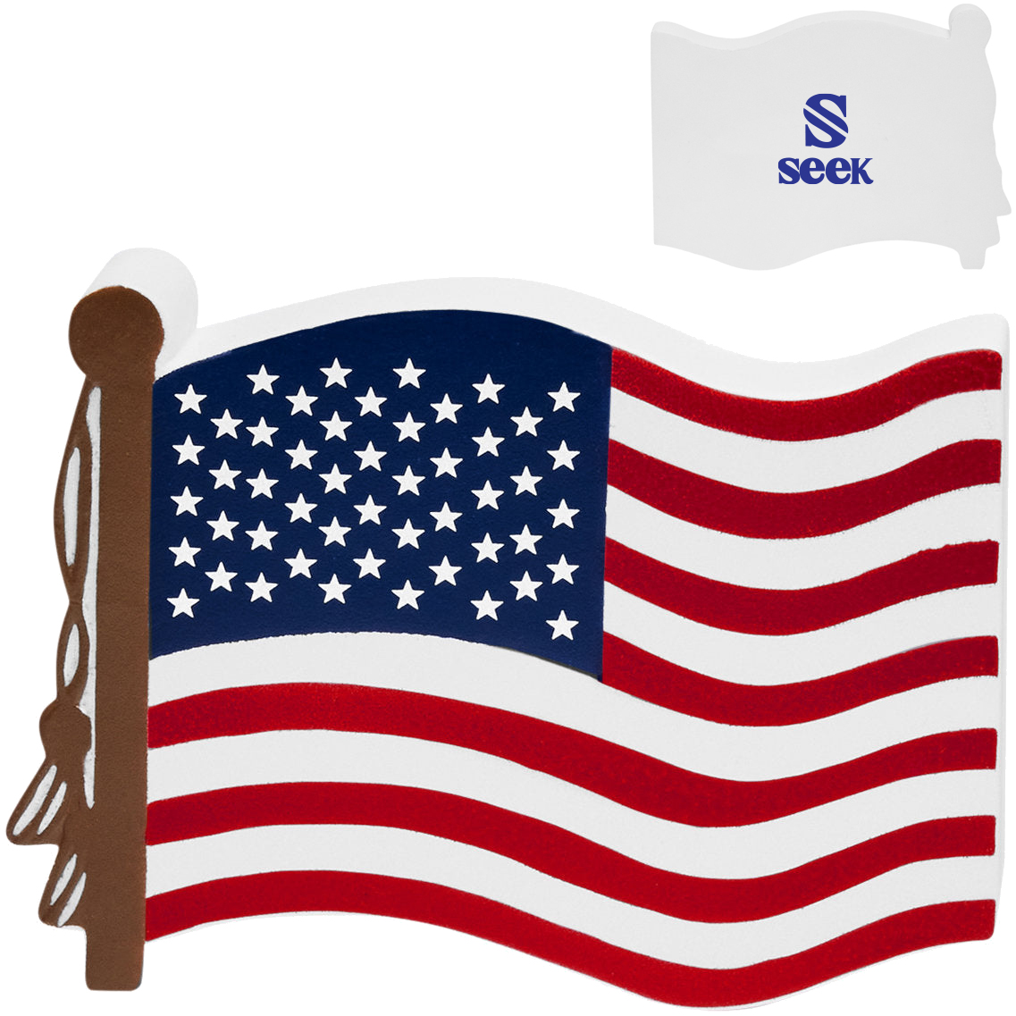 Product Photo 1 Patriotic USA Flag Shape Stress Reliever