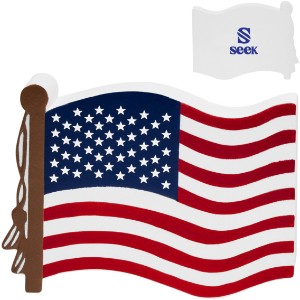 Patriotic USA Flag Shape Stress Reliever - PM9955