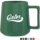 Jude Glossy Colored Exterior Ceramic Mug, 17 oz.