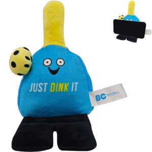 Pickle Ball Player Phone Pals™ Weighted Plush Phone Holder - AR2003