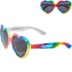 B.Free Rainbow Pride UV400 Heart Sunglasses