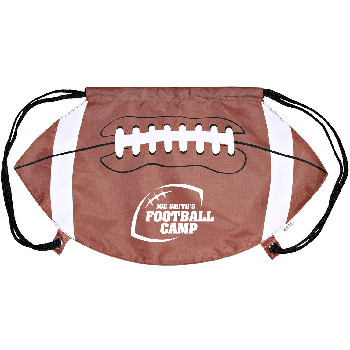 Product Photo 1 Gametime!® Football Drawstring Polyester Backpack