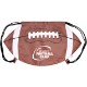 Gametime!® Football Drawstring Polyester Backpack