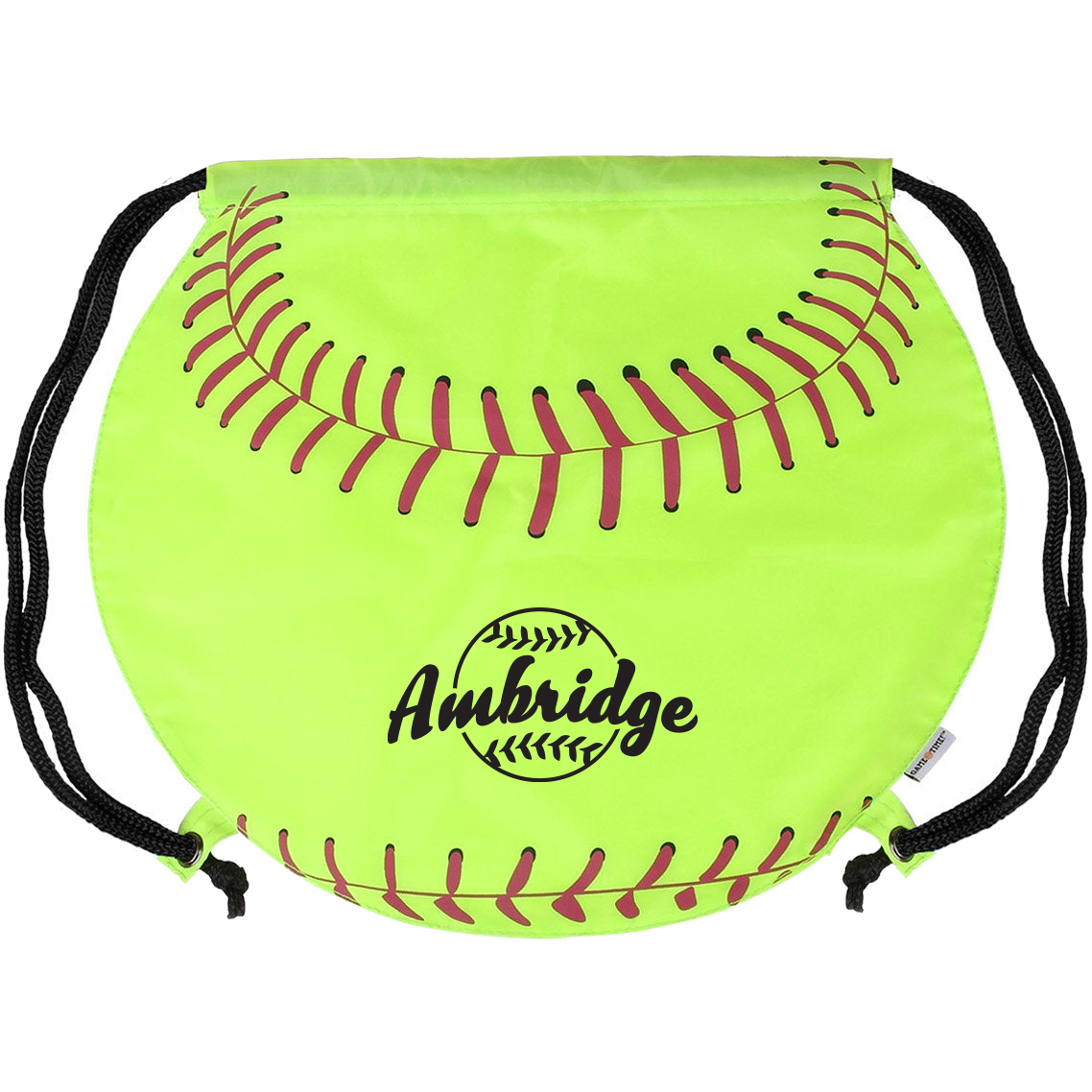 Product Photo 1 Gametime!® Softball Drawstring Polyester Backpack
