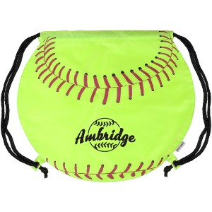 Gametime!® Softball Drawstring Polyester Backpack - PM9974