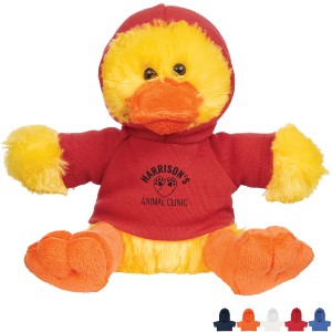 Delightful Plush Duck w/ Hoodie, 6" - HT6976