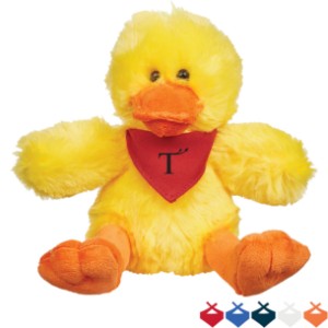 Delightful Plush Duck w/ Bandana, 6" - HT6977