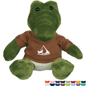 Allie Plush Gator w/ Shirt, 6" - HT6978