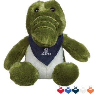 Allie Plush Gator w/ Bandana, 6" - HT6980