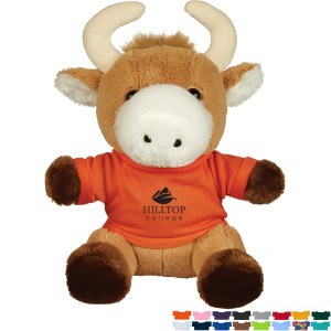 Brave Plush Bull w/ Shirt, 6" - HT6981