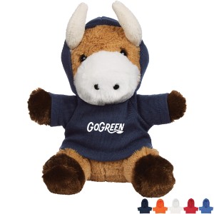 Brave Plush Bull w/ Hoodie, 6" - HT6982