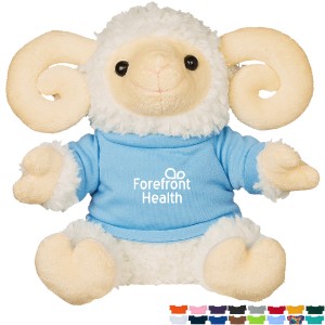 Rowdy Plush Ram w/ Shirt, 6" - HT6987