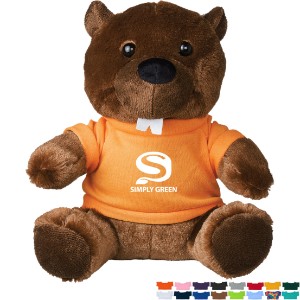 Bucky Plush Beaver w/ Shirt, 6" - HT6993