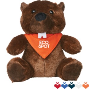 Bucky Plush Beaver w/ Bandana, 6" - HT6995