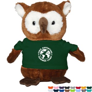 Hoot Plush Owl w/ Shirt, 6" - HT6966