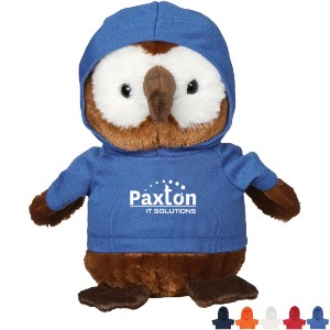 Hoot Plush Owl w/ Hoodie, 6" - HT6967