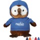 Hoot Plush Owl w/ Hoodie, 6"