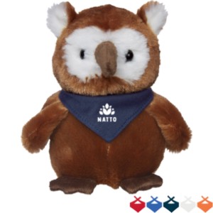 Hoot Plush Owl w/ Bandana, 6" - HT6968