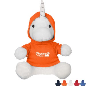 Mystic Plush Unicorn w/ Hoodie, 8-1/2" - HT7005