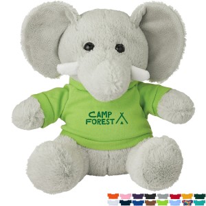 Excellent Plush Elephant w/ Shirt, 8-1/2" - HT7007