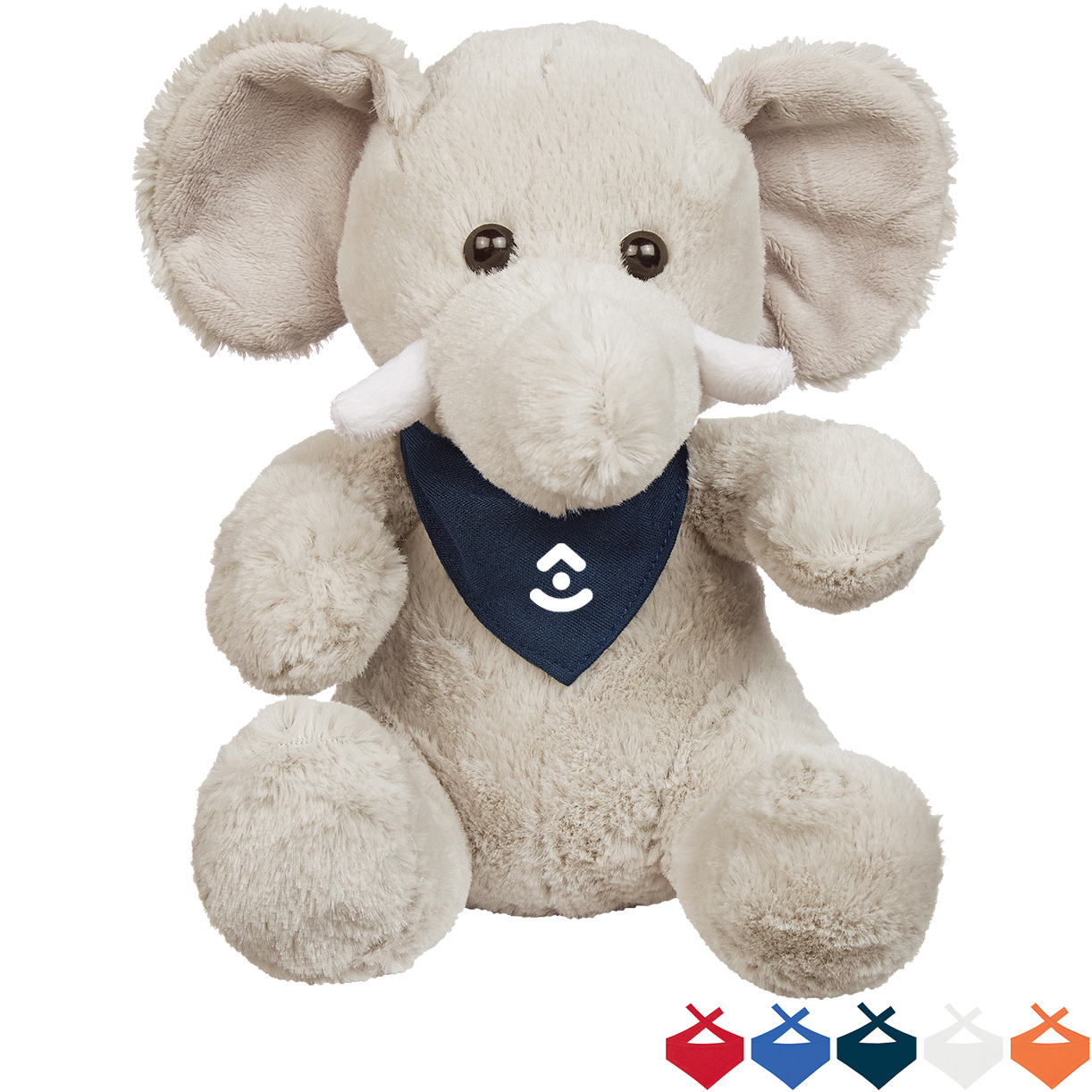 Product Photo 1 Excellent Plush Elephant w/ Bandana, 8-1/2"
