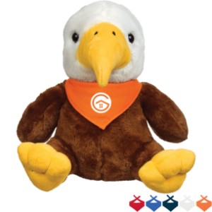 Liberty Plush Eagle w/ Bandana, 8-1/2" - HT7014
