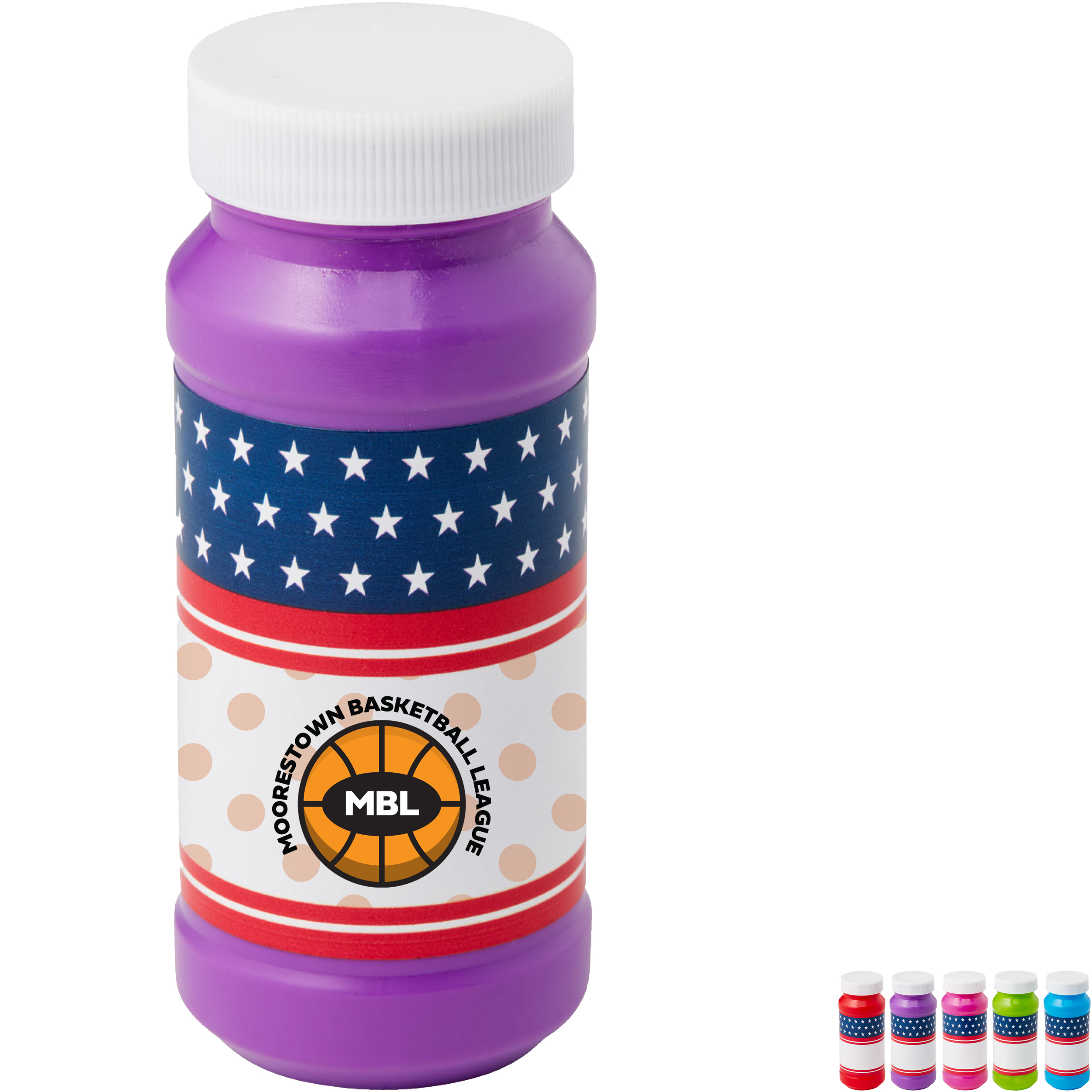 Product Photo 1 Patriotic Bubbles w/ Full Color Label, 4oz.