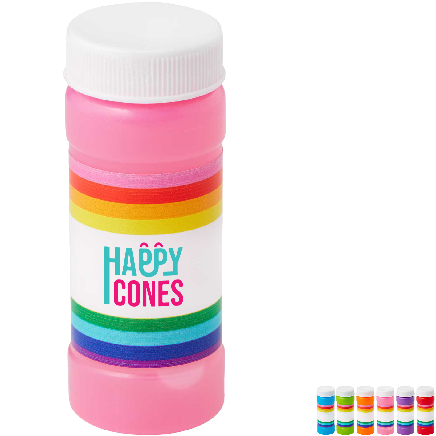 Product Photo 1 Rainbow Pride Bubbles w/ Full Color Label, 2oz.