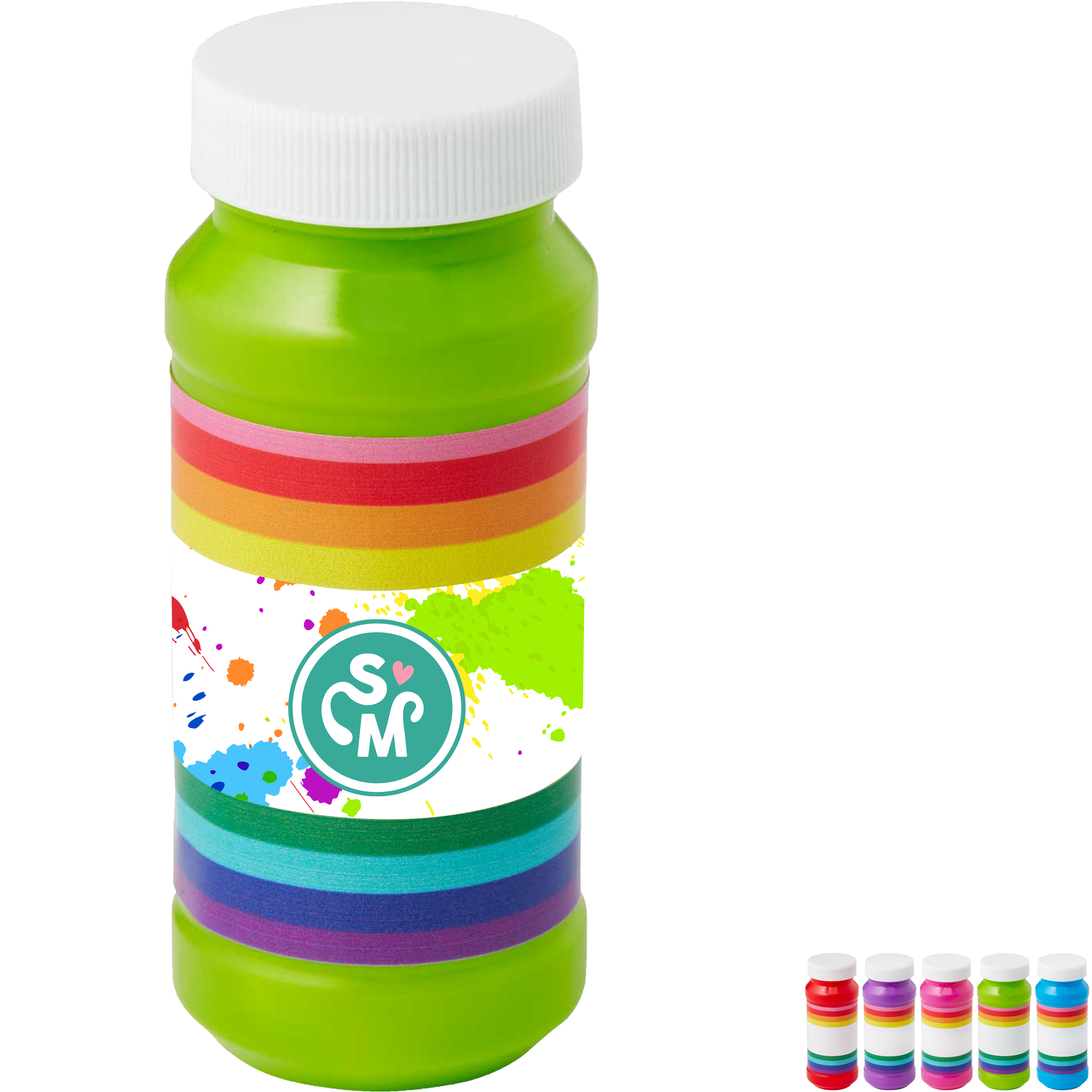 Product Photo 1 Rainbow Pride Bubbles w/ Full Color Label, 4oz.