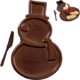 Reversible Snowman Sectioned Serving Tray w/ Knife