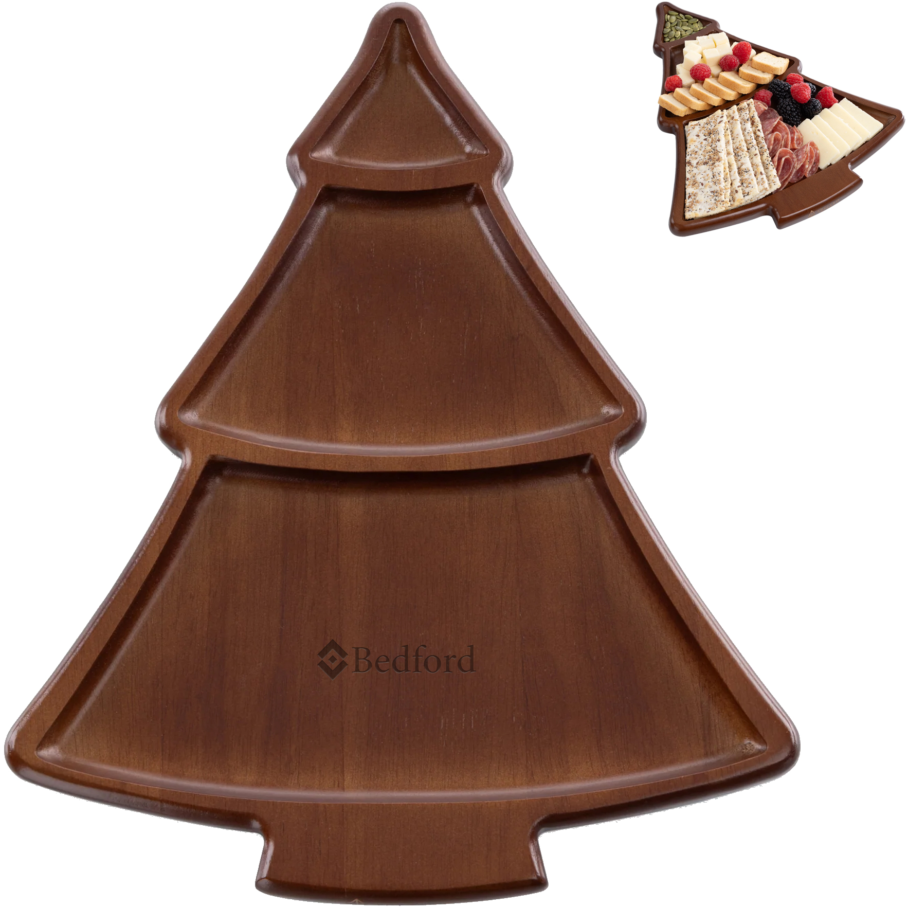 Product Photo 1 Christmas Tree Sectioned Serving Tray