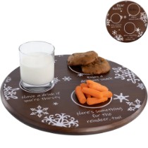 Photo 3 Dear Santa Milk & Cookies Serving Tray