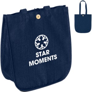 Dan Reusable Cotton Denim Tote - BA1214