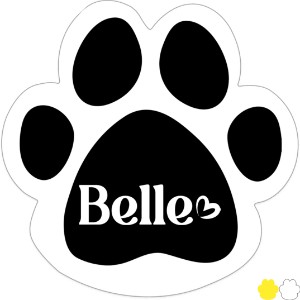 Paw Shape Custom Sticker - Gloss, 1-7/8" - GI1232