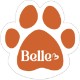 Paw Shape Custom Sticker - Matte, 1-7/8"