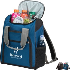 Recycled Polyester 24-Can Backpack Cooler - SV1230