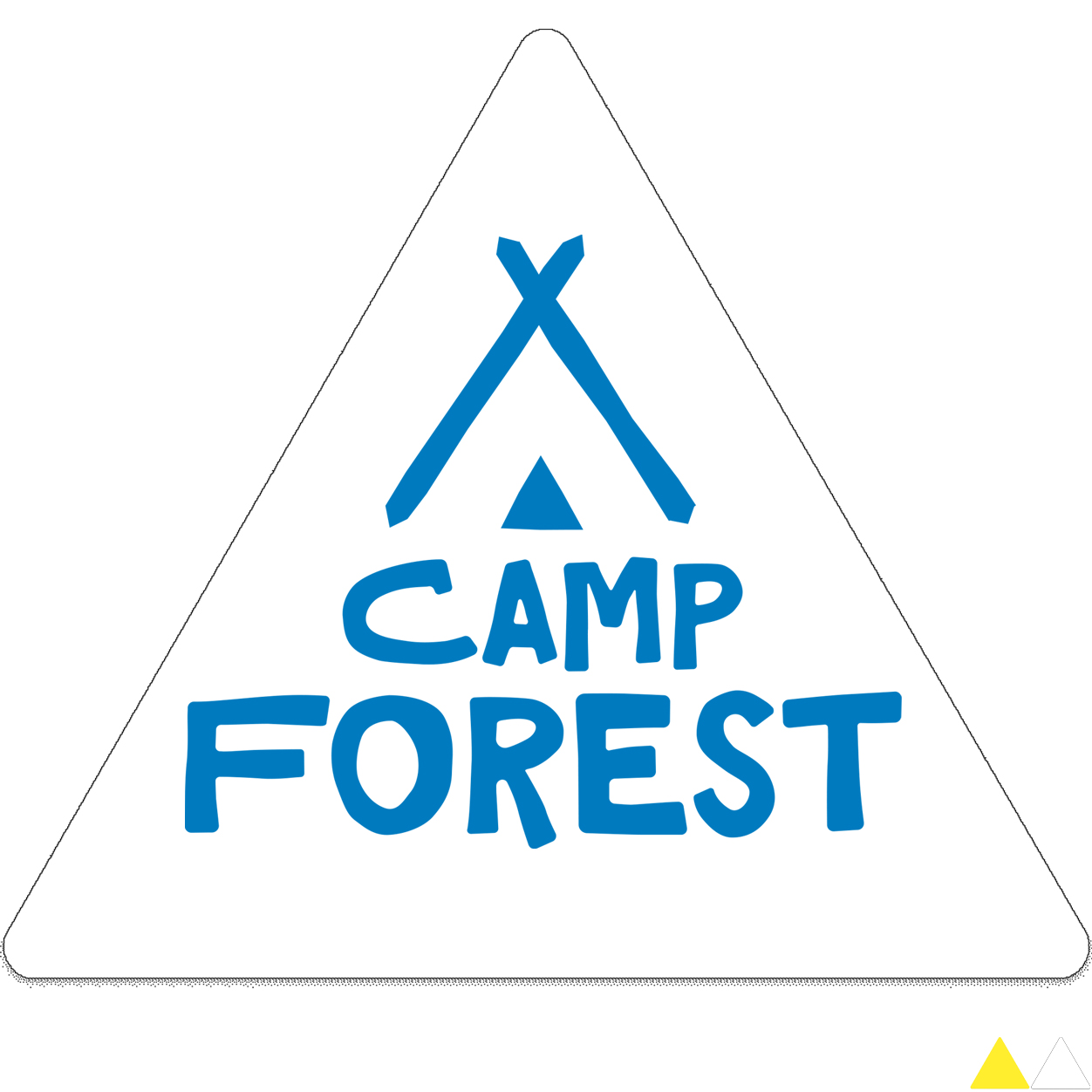 Product Photo 1 Triangle Shape Custom Sticker - Gloss, 1"