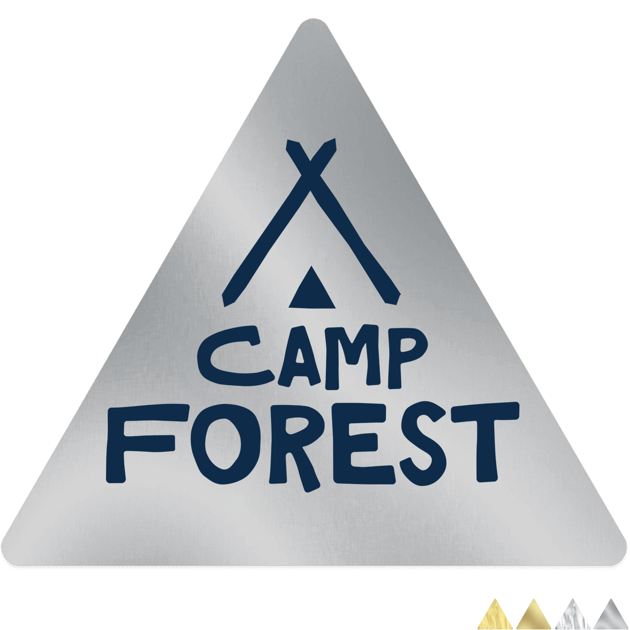 Product Photo 1 Triangle Shape Custom Sticker - Foil, 1"