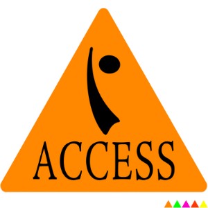 Triangle Shape Custom Sticker - Neon, 2-1/4" - GI1226