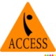 Triangle Shape Custom Sticker - Neon, 2-1/4"