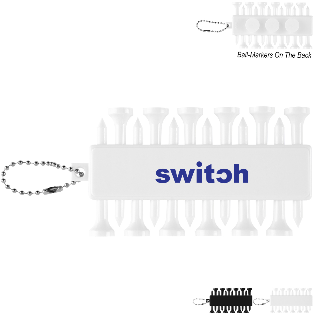 Product Photo 1 Recycled ABS Golf Tee Set Key Chain